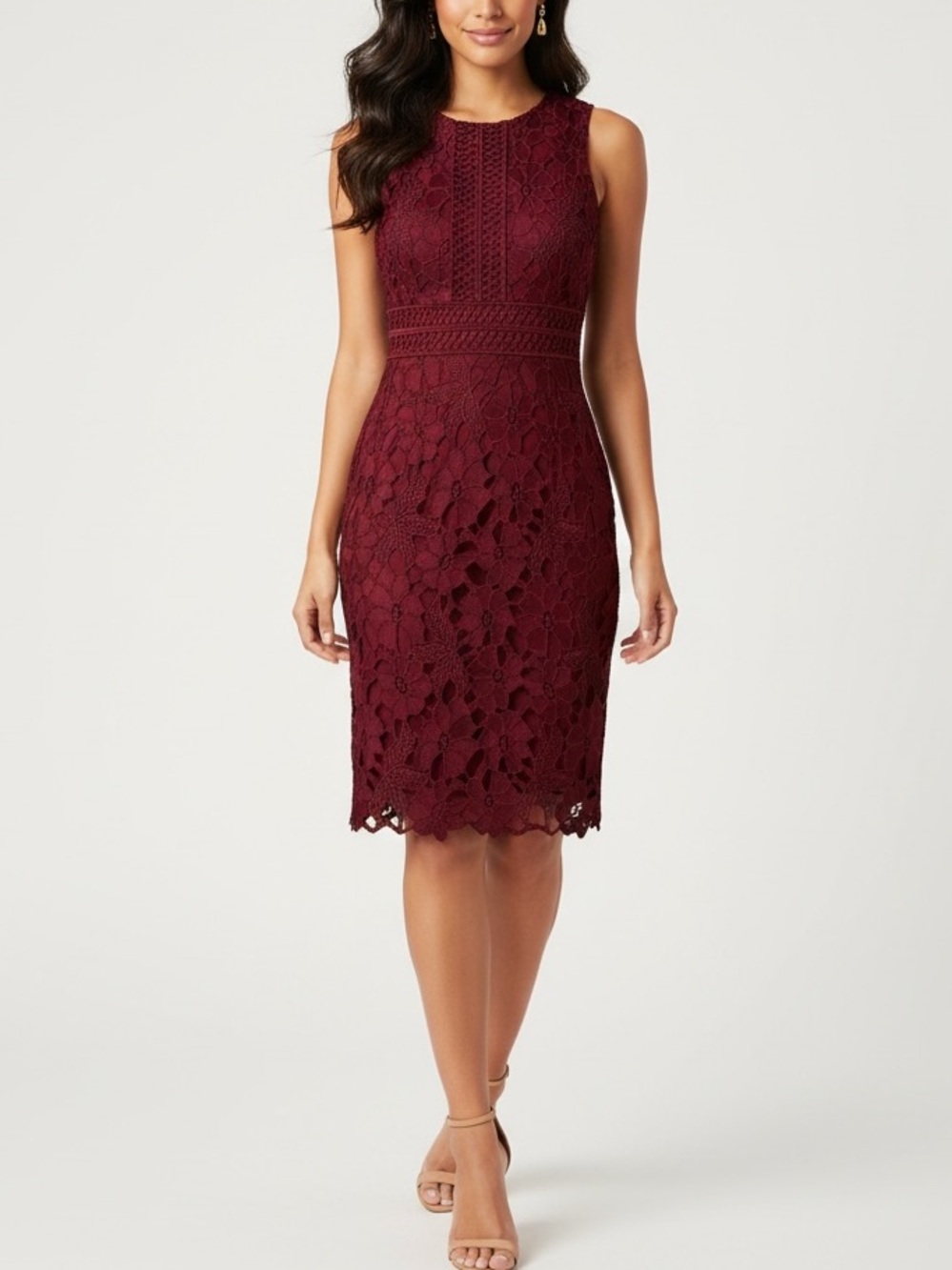 NWT ERIN by Erin Fetherston Embroidered Dress in Red